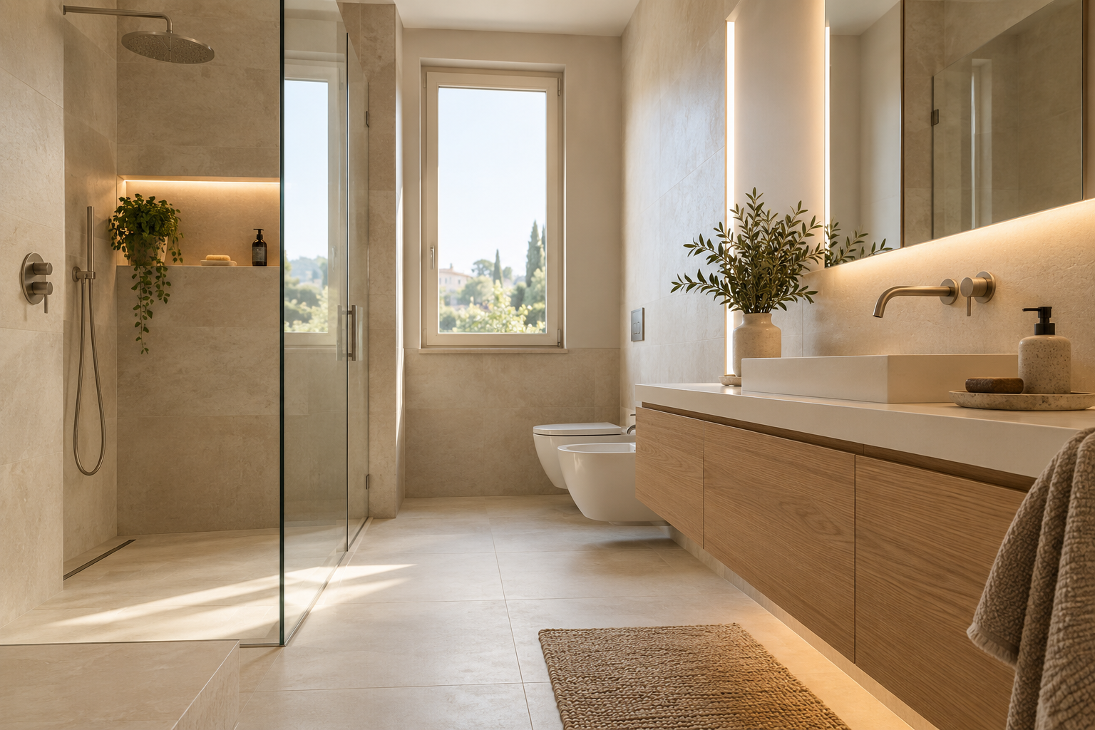 Esempio illustrativo di bagno ristrutturato