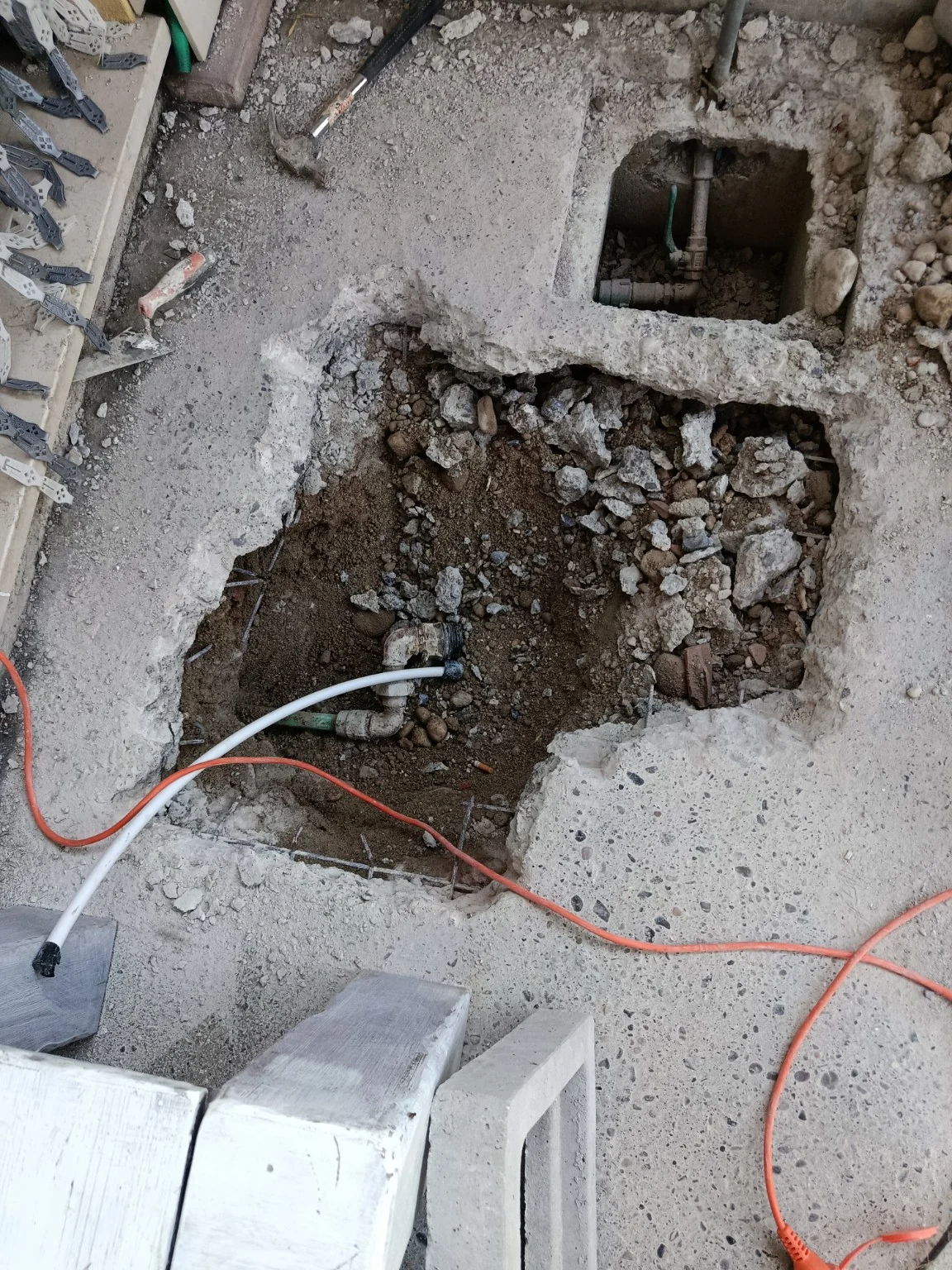 Lavorazione edile durante un nostro cantiere